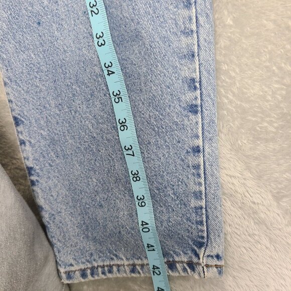 Vintage Structure Men's‎ Light Wash Denim Jeans Tag 36R 36x32 Made In USA - Picture 10 of 12